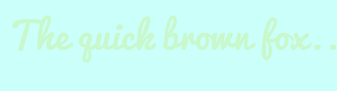 Image with Font Color C8F8CB and Background Color CBFFFA